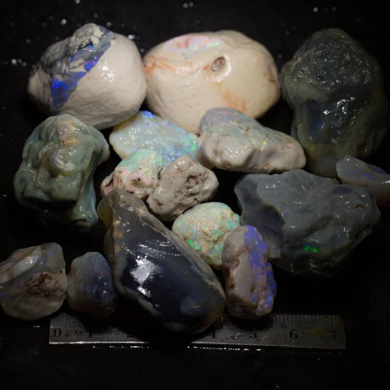 985 ct rough opal parcel 15 pieces
