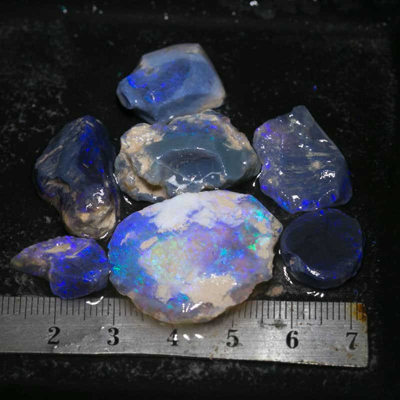 99 ct rough opal parcel 7 pieces