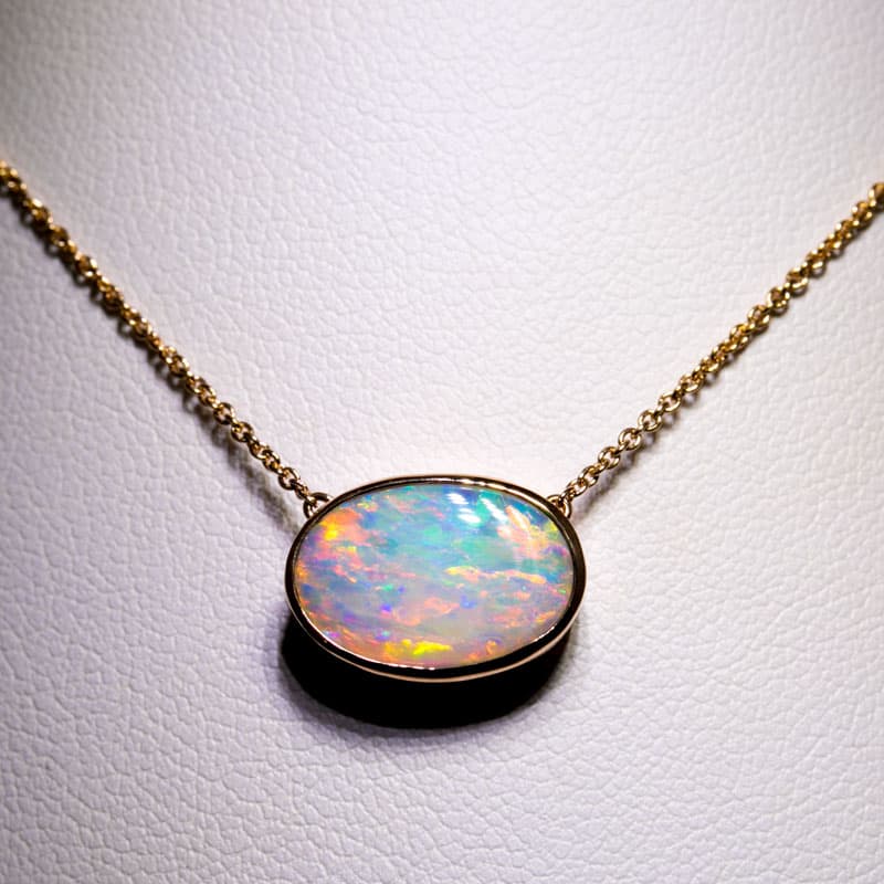 Johanna 18kt Rose Gold Necklace with 2.30ct Crystal Opal