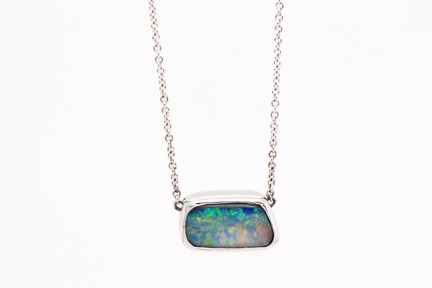 Johanna Pendant White Gold with 2.55ct Boulder Opal