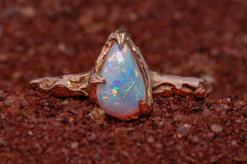 Kindred Crystal Opal Ring 18kt Rose Gold