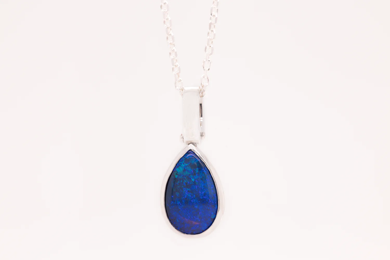 Tatiana Pendant Sterling Silver with 2.16ct Black Opal