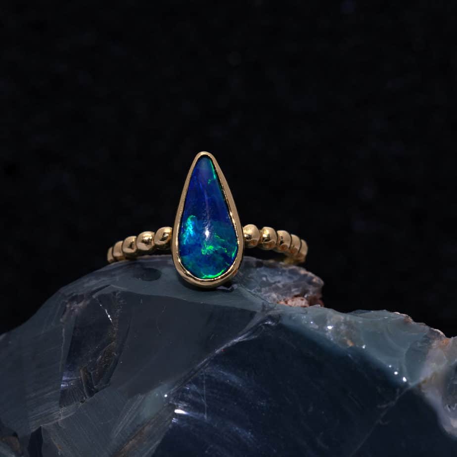 Tatiana Ring 1.05ct Black Opal